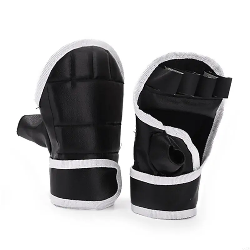 G6DE Kickboxing Sparring Gloves Gloves Boxing Gloves for Women Man Kids Half Finger Punching Bag Gloves Fighting Gloves