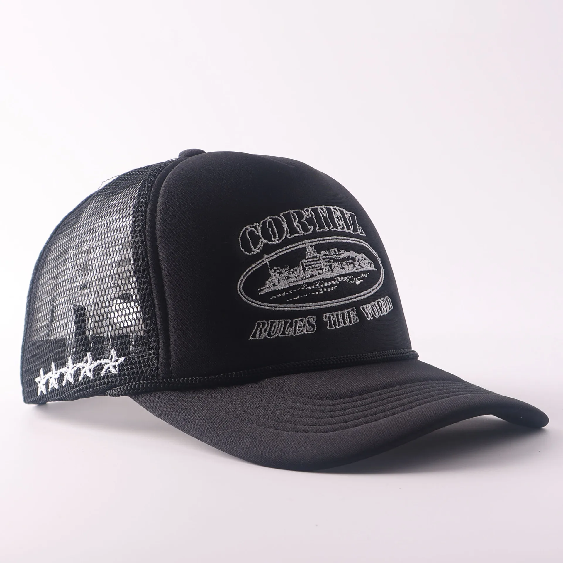 2026 Five Pointed Star Embroidered Baseball Net Hat, Spring and Summer Outdoor Adjustable Casual Hat, Sun Protection Hat