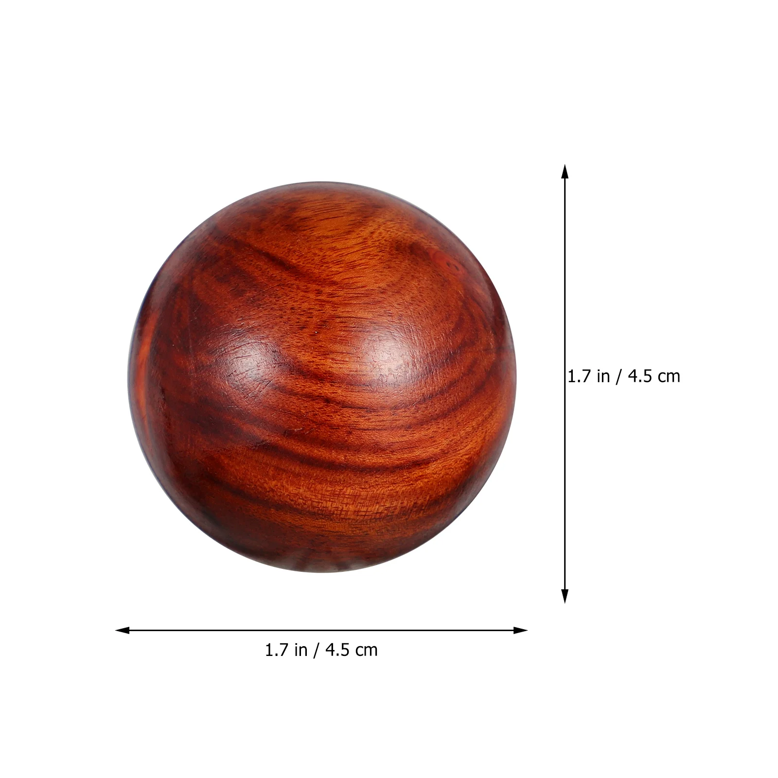 2 Pcs Exercise Baoding Balls Carving Crafts Hand Massager Massagers Handheld Rosewood Toy