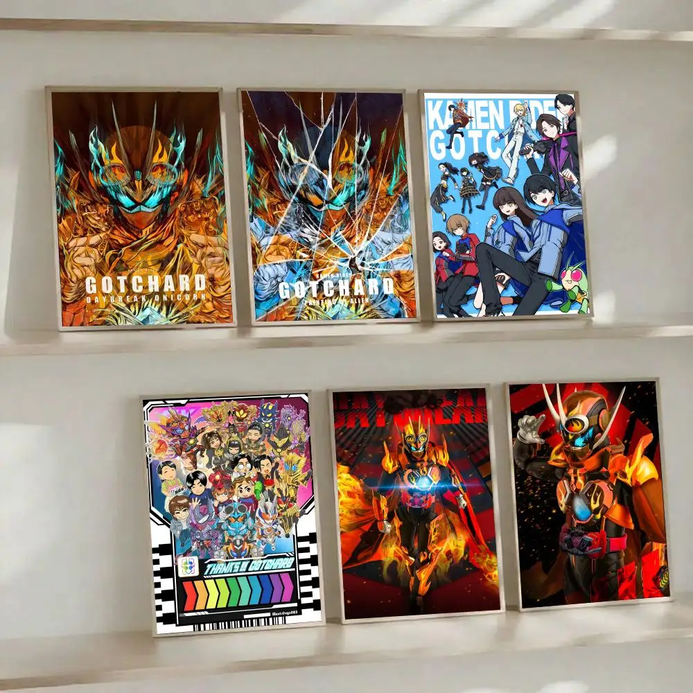 

Постер MT-Kamen Rider G-Gotchard Second Anime, настенная наклейка, фото-принт, декоративный постер для гостиной, домашнего декора