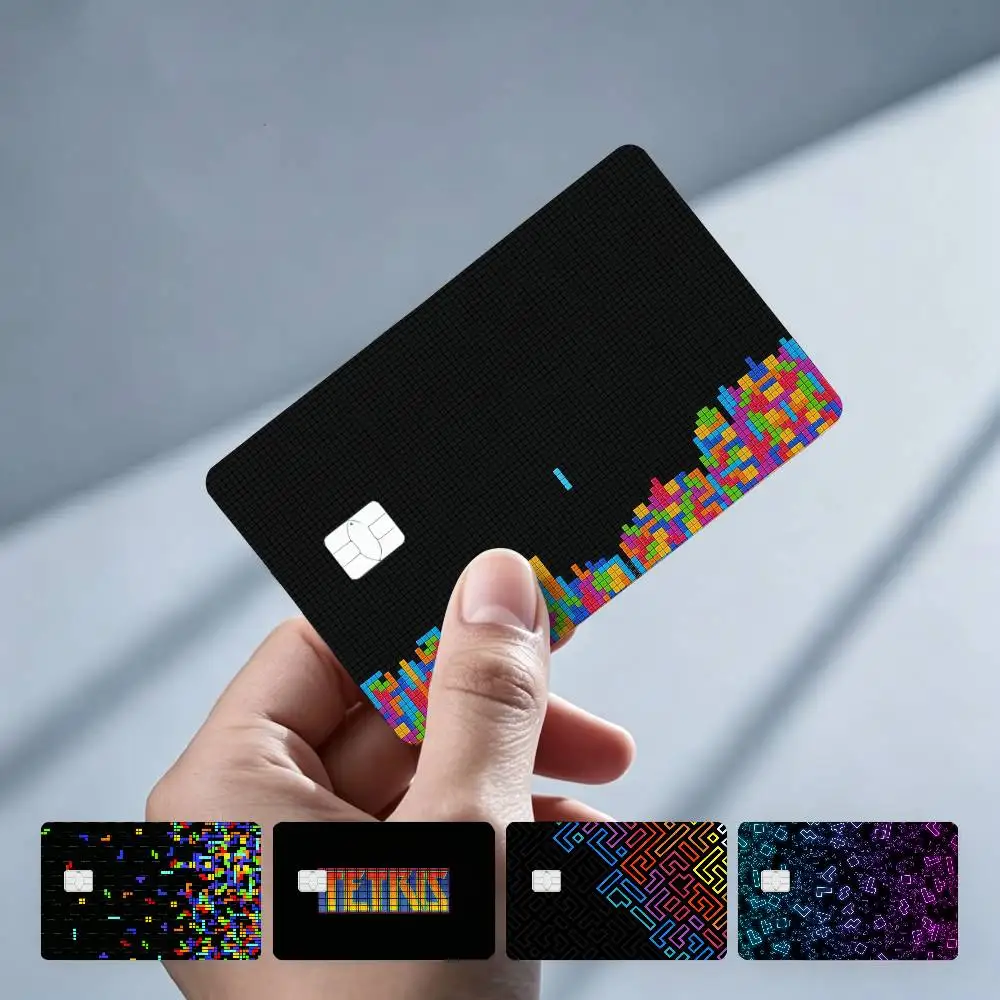 T-TETRIS Game Brand Perfect Gift Ide merch  layout  Cover Credit Card Stickers   Distinctive design