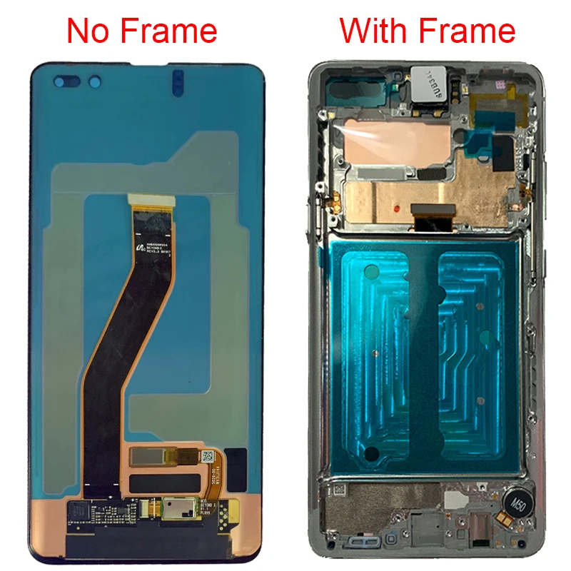 Original Super AMOLED S10 5G LCD For Samsung Galaxy S10 5G  With Frame SM-G977B G977N G977U LCD Touch Screen Digitizer Assembly