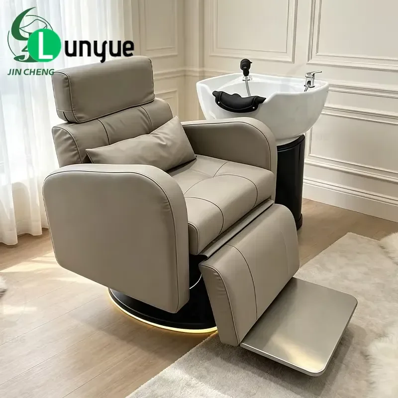 Electric Shampoo Bed Lifting Rotating Scalp Care Multifunctional Chair Thai Massage Bed for Beauty Barber Shop