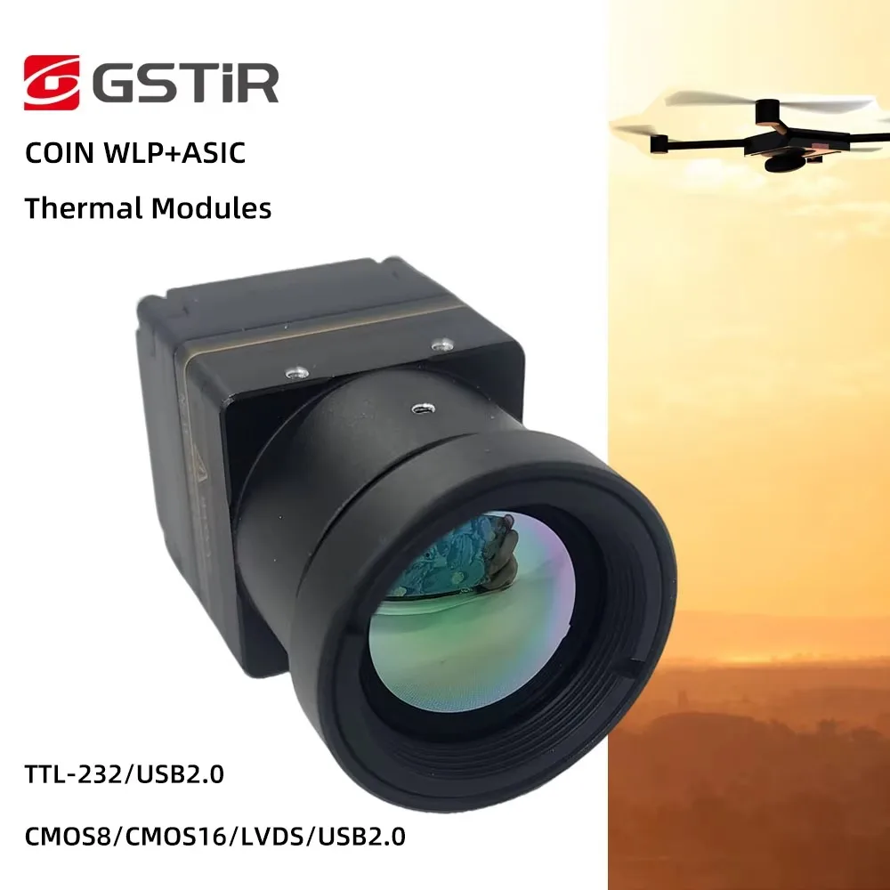 Guide Uncooled Infrared Core 640x512 Analog LWIR Drone Thermal Camera Module  40mk Analog/Digital Video Output For UAV Payload