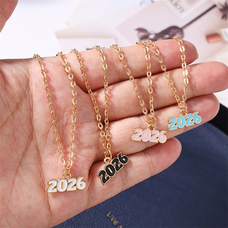 Modische Halskette Nummer 2026 für Frauen und Mädchen, Neujahrsfest-Schmuckgeschenke – Detail 4