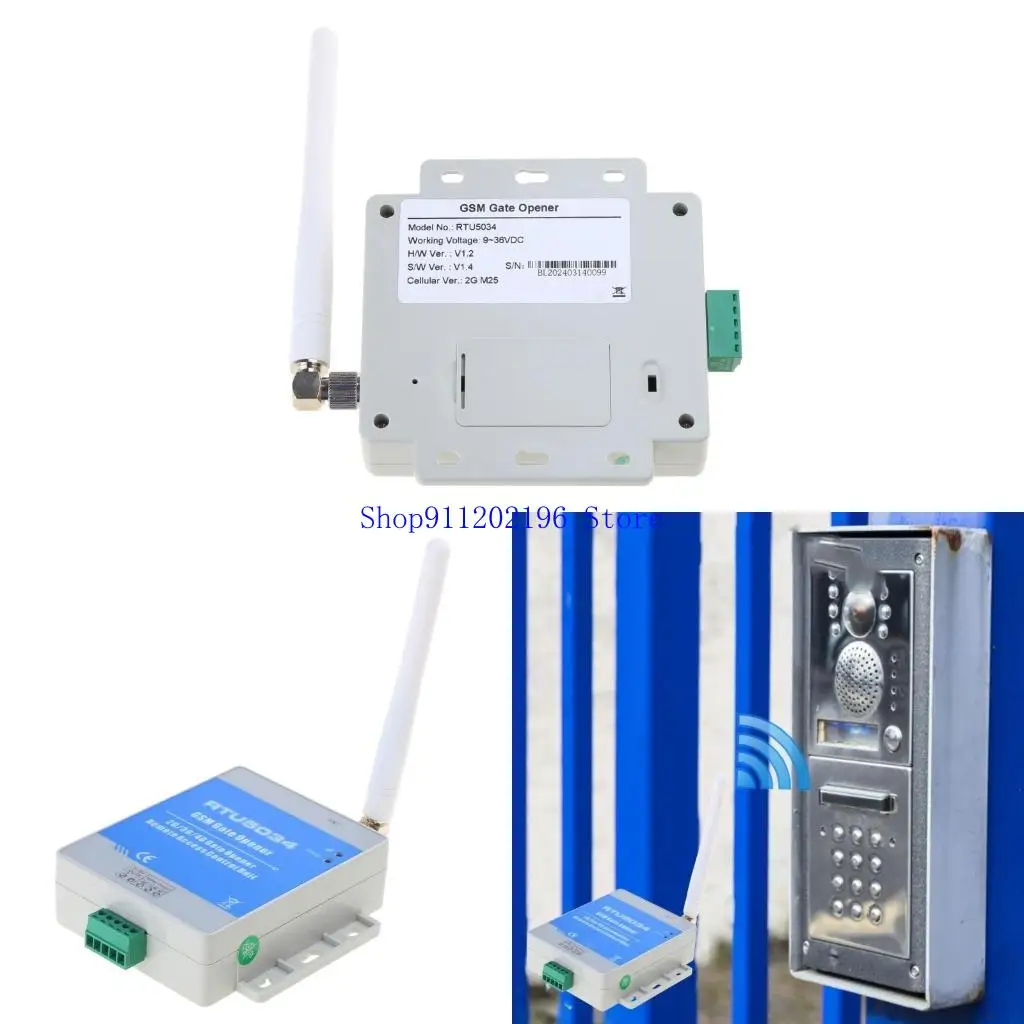 P82A GSM 2G RTU5034 Không Dây Nhà Để Xe Cửa Mở Cổng Điều Khiển Từ Xa Cuộc Gọi Miễn Phí Chuyển Đổi Đơn Vị Hỗ Trợ 200 Người Dùng