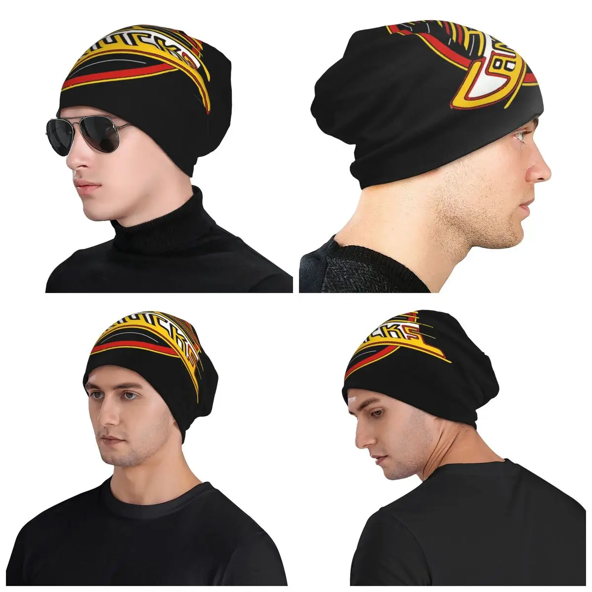 فانكوفر هوكي كانوكس سكيت Skullies قبعة حريمي دافئة الخريف الشتاء في الهواء الطلق قبعة محبوك بونيه قبعات للجنسين الكبار