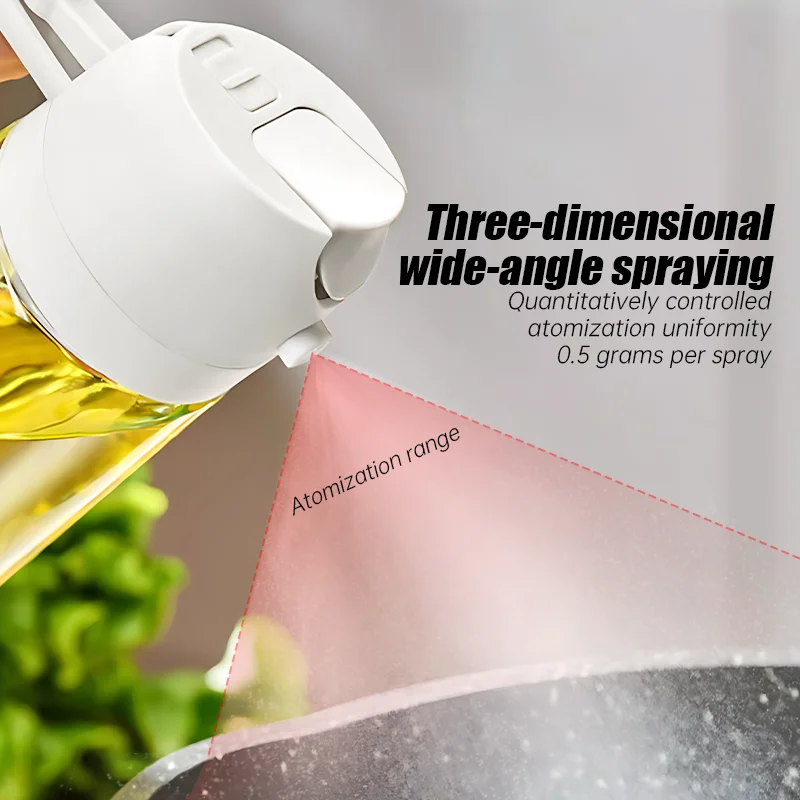 500ml Oil Spray Bottle Kitchen Cooking Spray Oil Dispenser Salad Vinegar BBQ Kitchen Baking Roasting Picnic Kitchen Tool