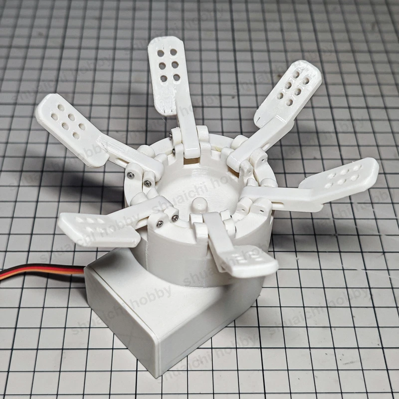 1PCS 3D Printed Mechanical Flower Kit High Torque Servo Petal‑Opening Model DIY Robotic Assembly Part for Hobby Craft Decoration
