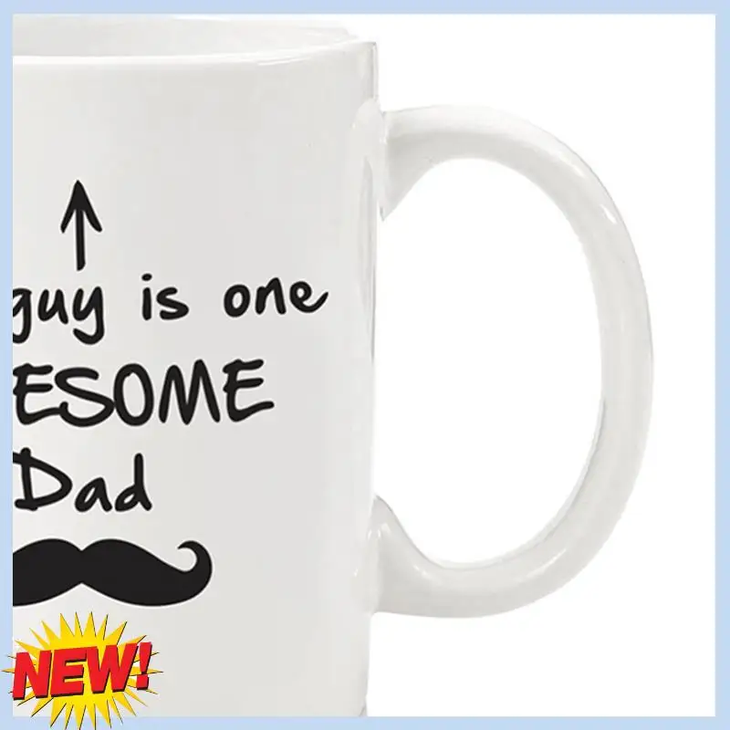 AT14 Father's Day Gift Temperature-Sensitive Color-Changing Mug  Coffee Mug Dad Beard Water Mug