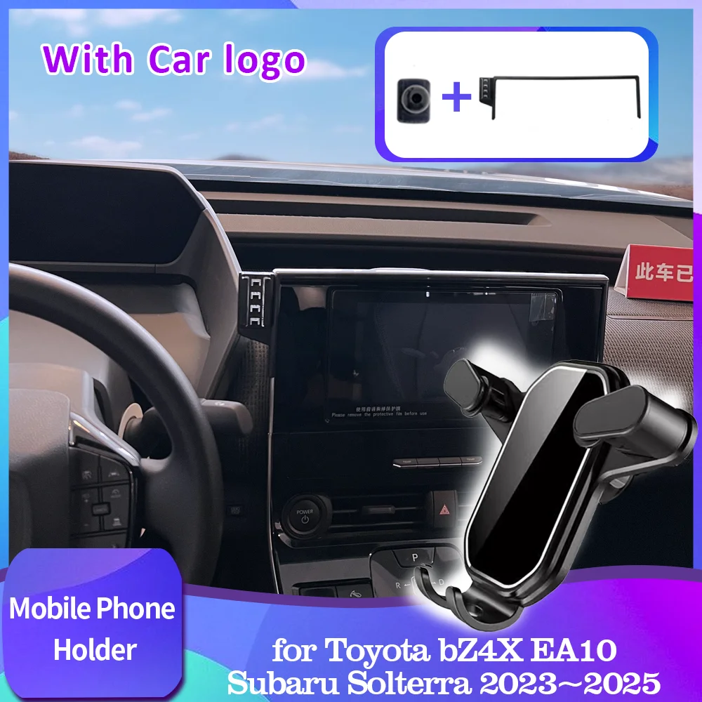 for Toyota bZ4X EA10 Subaru Solterra 2023~2025 2014 Car Mobile Phone Holder Support Stand Air Vent Clip Tray Accessorie iPhone