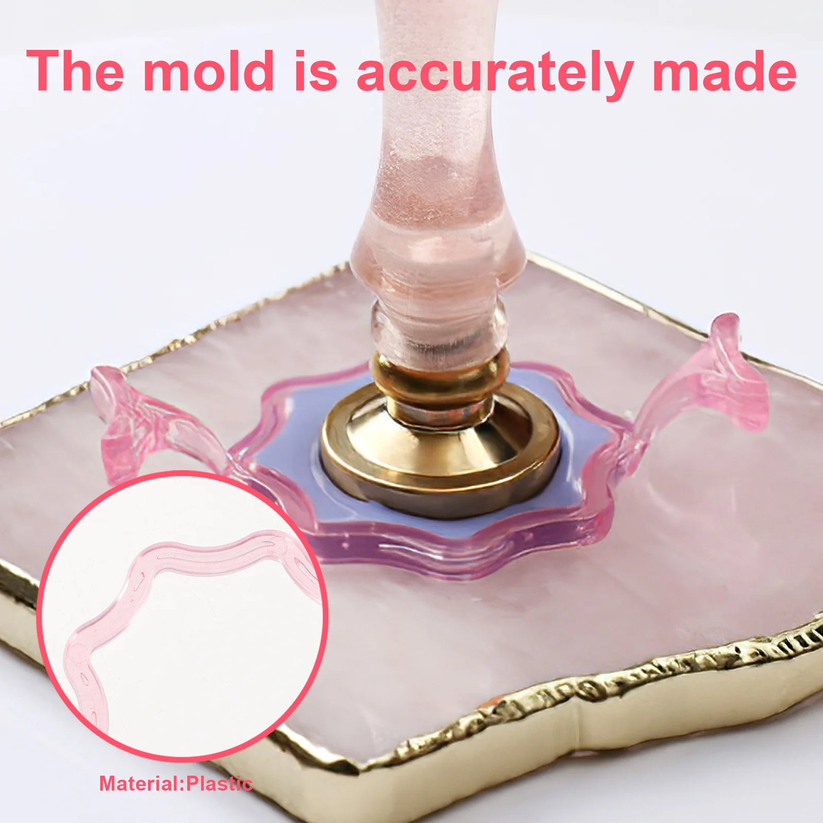 

Wax Seal Mold Clear Durable DIY Mold Plastic Material Accurate Seal Craft Tools Molds for Melts