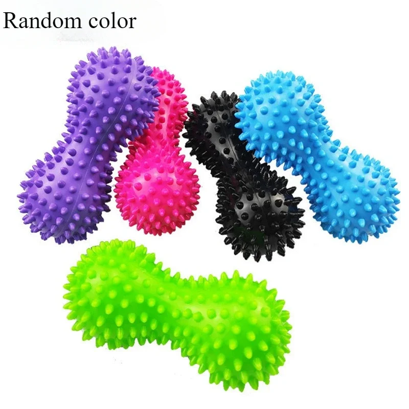 1Pc Peanut Massage Spiky Ball Training Grip Muscle Pain Stress Foot Massager Relaxation Roller Myofascial Balls for Plantar Fas