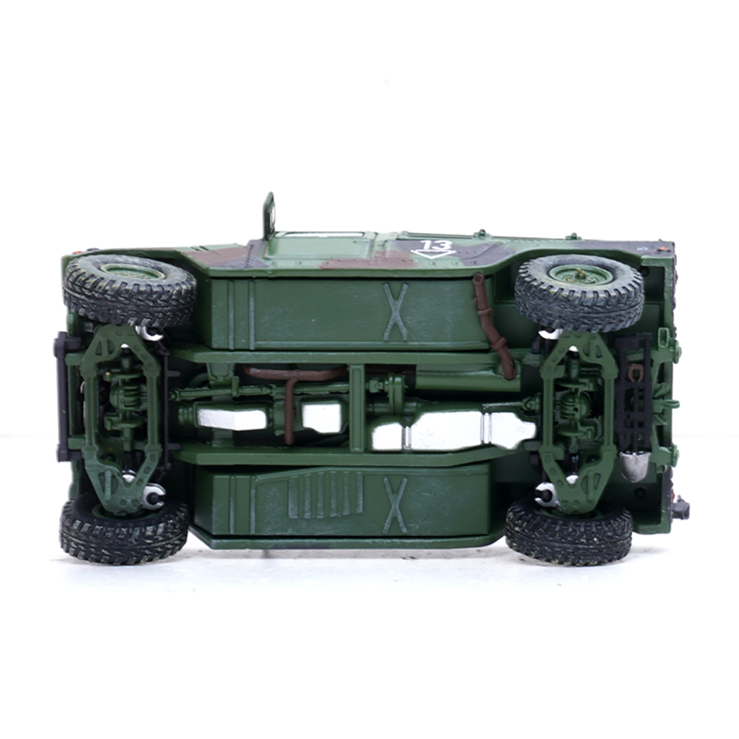 1/64 US HMMWV Carrier Vehicle Model Third Field Artillery Regiment Jungle Camo Alloy finished product collection model