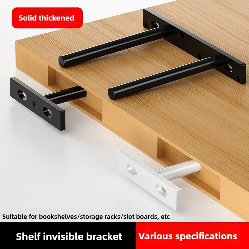 

Wall Mount Shelf Storage Shelf Invisible Floating Shelf Cold rolled steel Brackets Heavy Duty Concealed Hidden Support Furniture