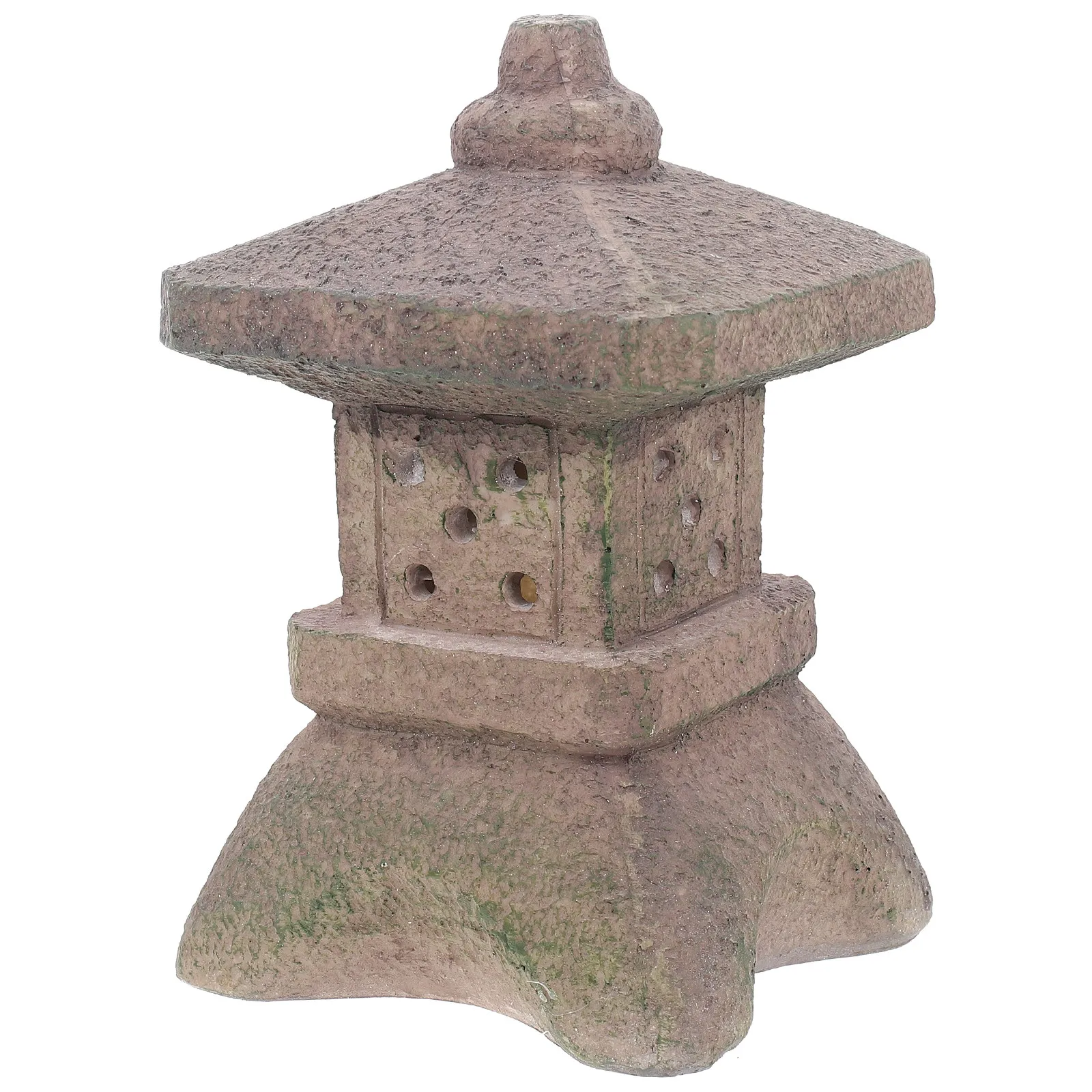 

Solar Pagoda Statue Resin Garden Light Solar Powered Outdoor Decorative Lighting Yard Ornament Garden Pagoda Light