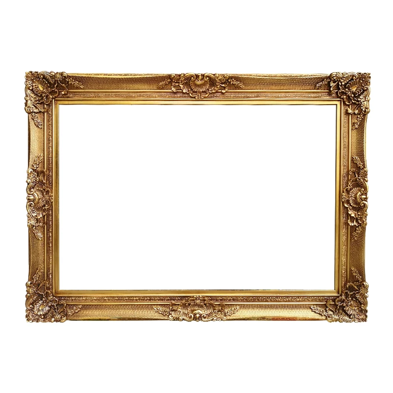 European Large Size Oil Painting Frame Vintage Creative Wall Hanging Wedding Shooting Props Decoration Picture Mirror Frame