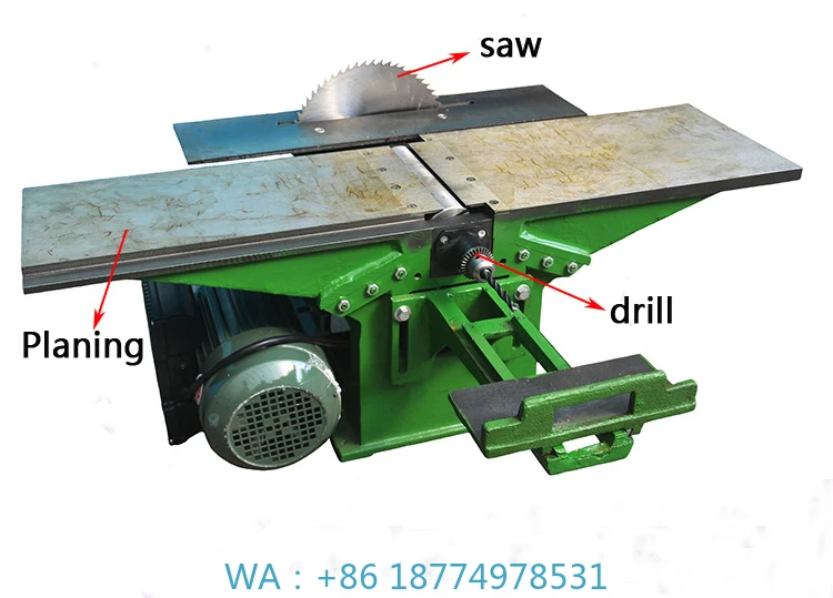 Industrial Surface Planer Combined With Circular Saw Table Wood Planer Multifunctional