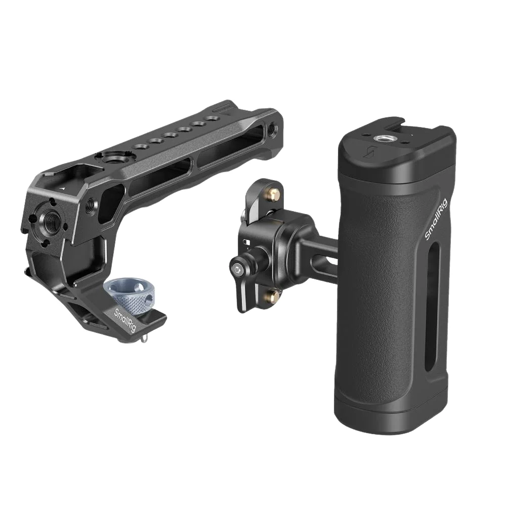 Kit de Manijas Laterales y Superiores SmallRig Mini con Abrazadera NATO, Manija Superior con Localización ARRI, Agarre para Riel NATO para Micrófono/Luz 5949