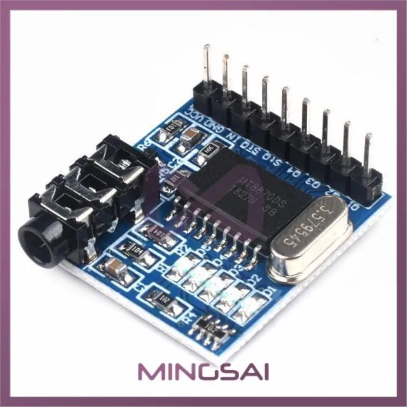 1PCS MT8870 DTMF Voice Decoding Module Phone Module Speech Decoding Voice Board Module LED Indicators With Pins