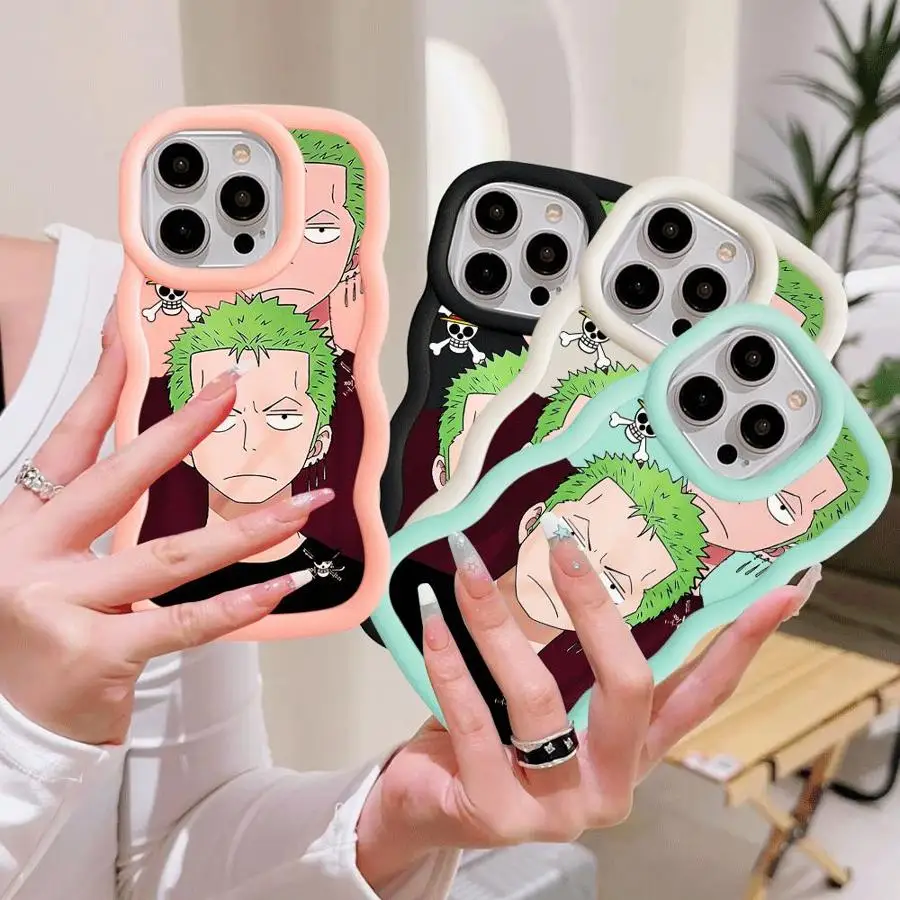 

Чехол для телефона One Piece Zoro для Apple iPhone 14, 15, 16, Pro Max 14, 15, 16 Plus, силиконовый чехол