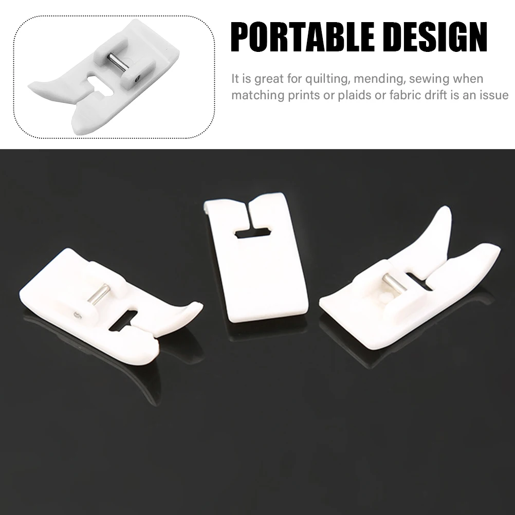 10 قطعة ماكينة خياطة ممتازة غير لاصقة قطعة قدم الضغط في ماكينة الخياطة تصميم محمول لخياطة اللحف المرقعة غير لاصقة قطعة قدم الضغط في ماكينة الخياطة #6