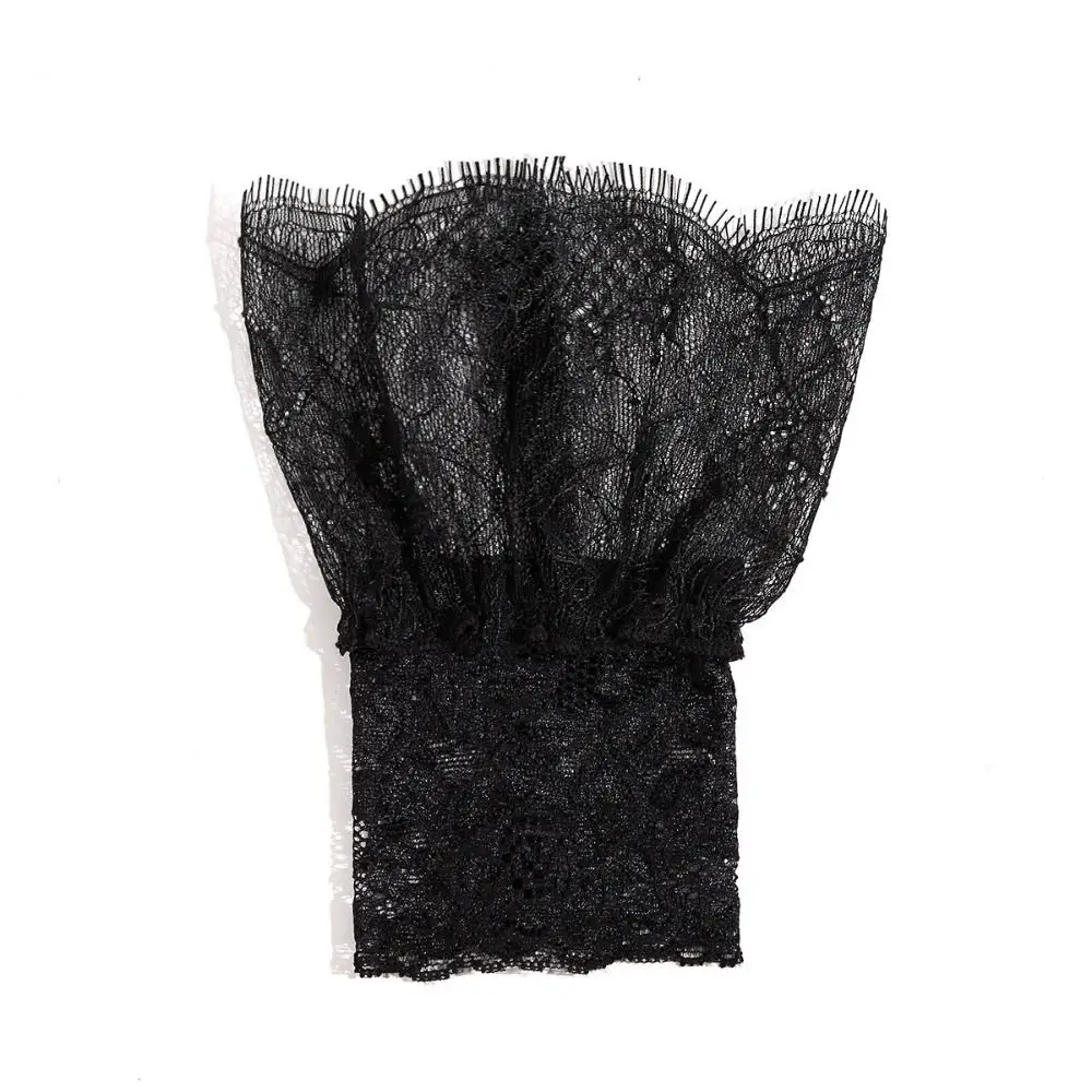 

New Detachable Fake Cuff White Black False Sleeve Cuffs Lace Cuff