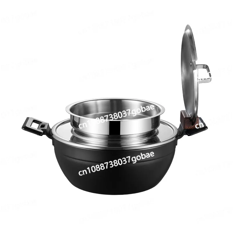 Buffet soup stove warming soup pot insulation pot heating 304 stainless steel stove