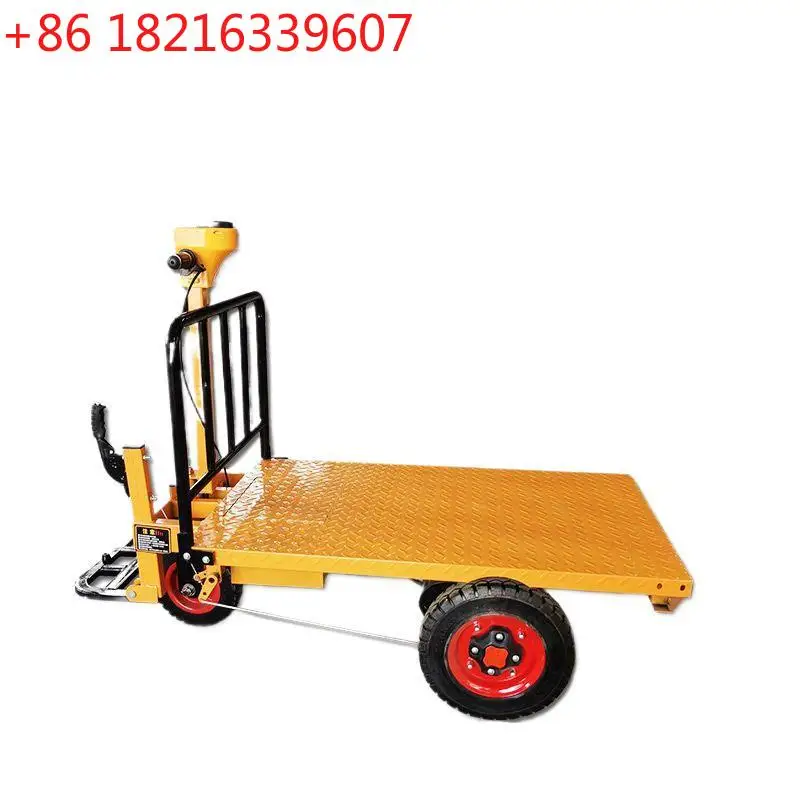 YAO Electric Hand Push Flat Truck Pull Brick Truck Warehouse Logistics Truck Pull Tile Feed