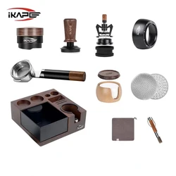 IKAPE Espresso products Wooden set, Coffee Tool Set with V5 Know Box, Coffee Utensils Gift Set for Baristas