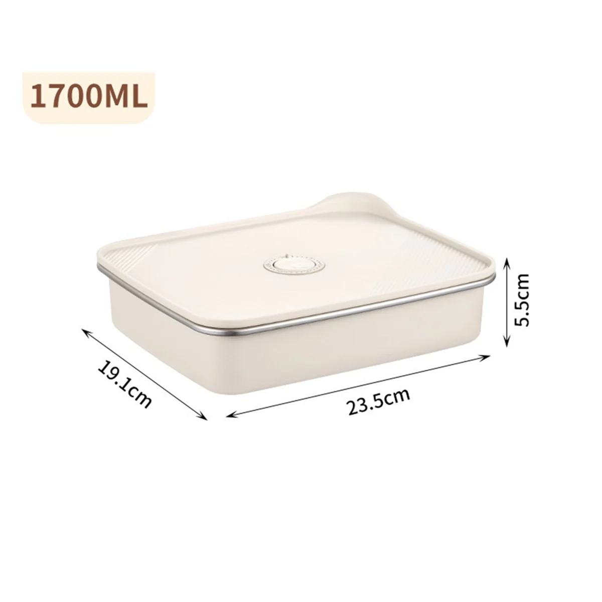 

ABJS Большая вместительная коробка для хранения свежих продуктов, герметичная коробка, контейнер для хранения продуктов, толстый, многоразовый и штабелируемый ланч-бокс с крышкой, 177 мл