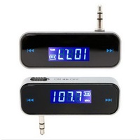 Car 3.5 mm MP3 Music Audio FM Transmitter LCD Mini Wireless With MICRO USB In Car Handsfree For IPhone Samsung iPad Xiaomi