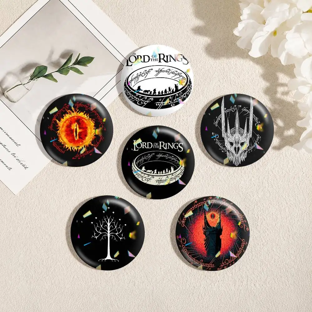 L-Lords of the R-Ringes  25 32 44 58 75mm Badges Personalized Round Brooches Pins Accessory Gift