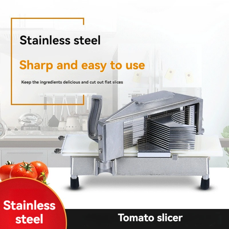 

Tomato Slicer Lemon Slicer 4.5/6.5/9mm Stainless Steel Hand Operated Vegetable Fruit Cutting Machine Kitchen Tool