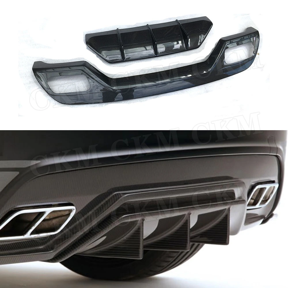 

A Class Carbon Fiber Fins Shark Skid Plate Rear Diffuser Lip Spoiler for Mercedes Benz W176 A250 A260 A45 AMG 2013-2015 V Style