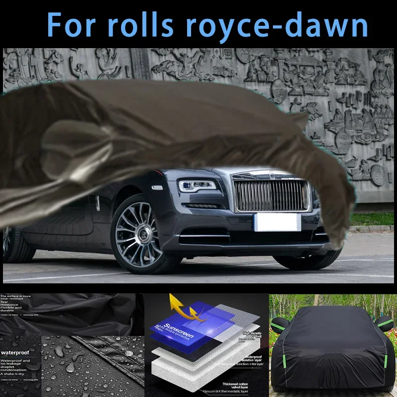 

For rolls royce-dawn Outdoor Protection Full Car Covers Snow Cover Sunshade Waterproof Dustproof Exterior Car accessories