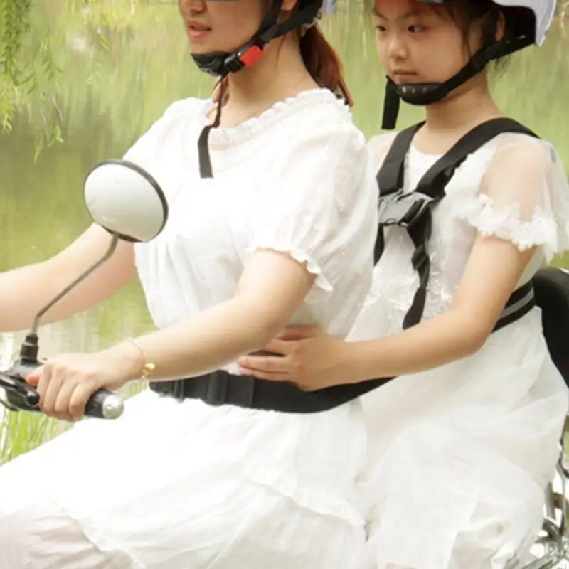 Child Motorcycle Safety Belt Adjustable Harness Secure Belt for Bike Riding