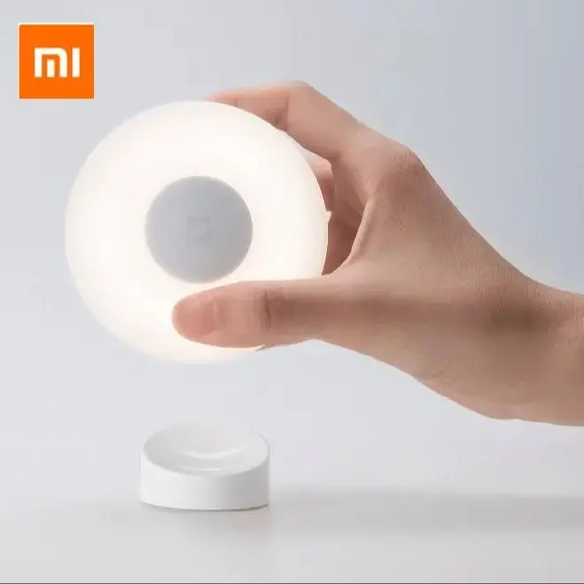 XIAOMI Mijia Night Light 2 Adjustable Brightness Infrared Smart Human Body Sensor Add Magnetic Base For Smart Home Life