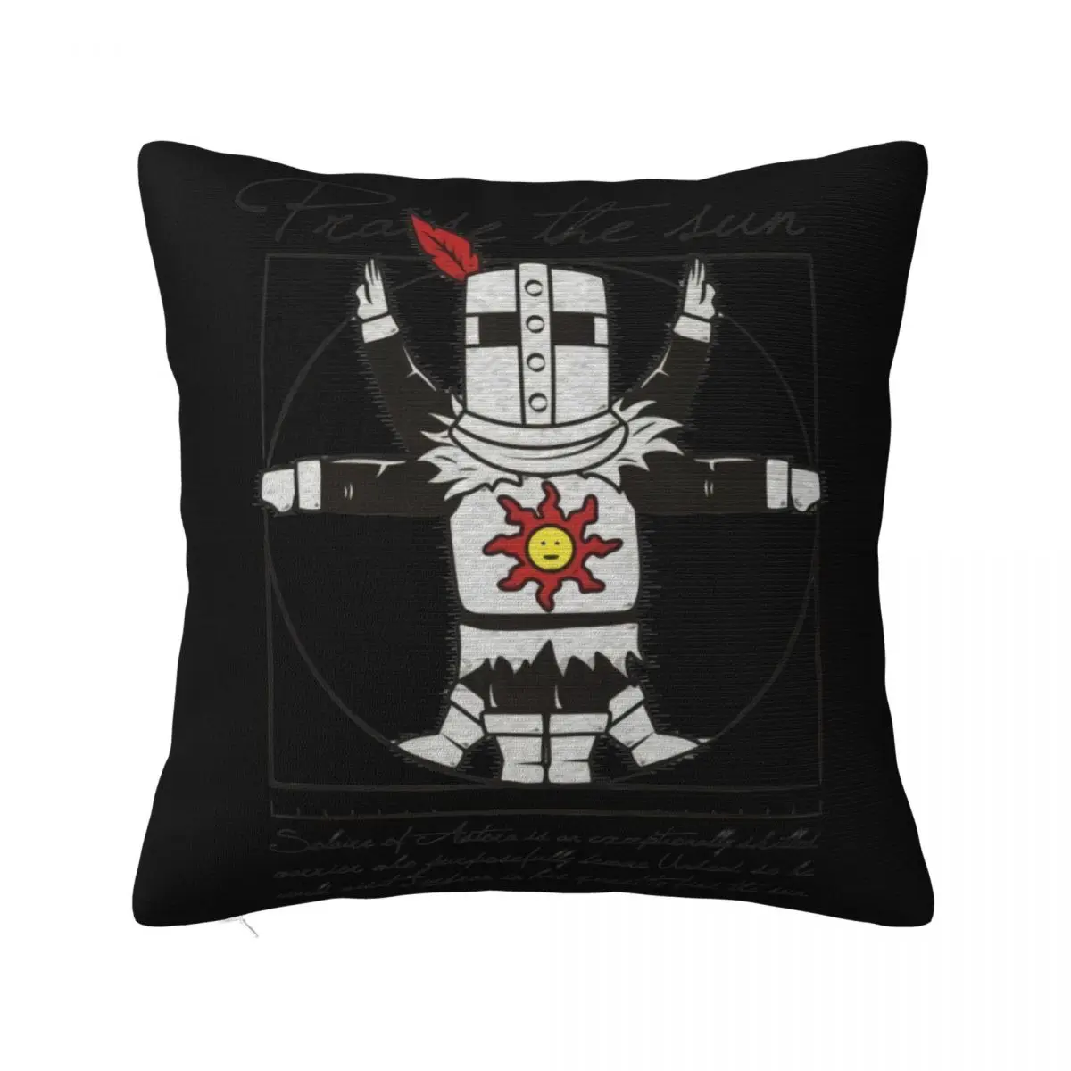 Cool Fashion Praise The Sun Gorgeous Graphic Men Knight Dark Souls Solaire Of Pillow Case