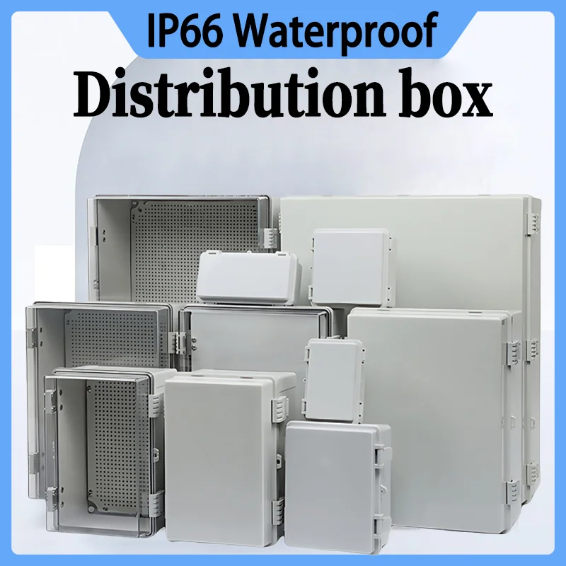 

Outdoor IP66 ABS Plastic Enclosure Box Waterproof Power Junction Distribution Box for Electric Instrument Projects