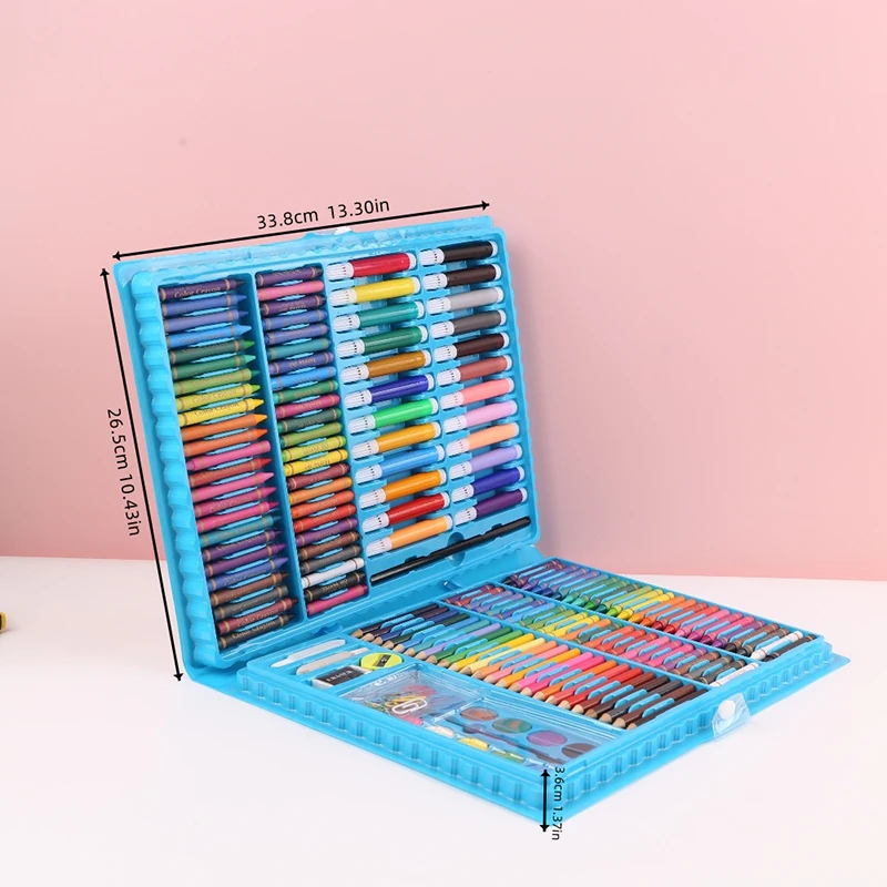 168 Pcs Art Set Watercolor Markers Crayons Water Pen Drawing Set Artist Painting Tools For Boys Girls Kids Birthday Gifts