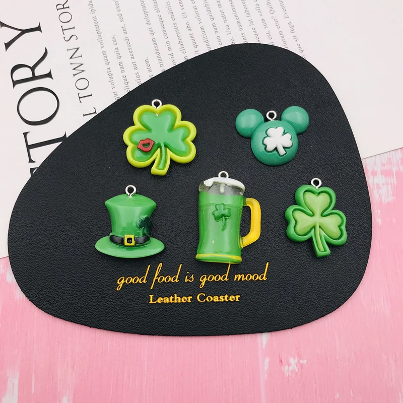10pcs Hot Selling Resin Cute Kawaii Lucky Charm for Keychain, Earring, Scrapbooking, DIY Making, Necklace