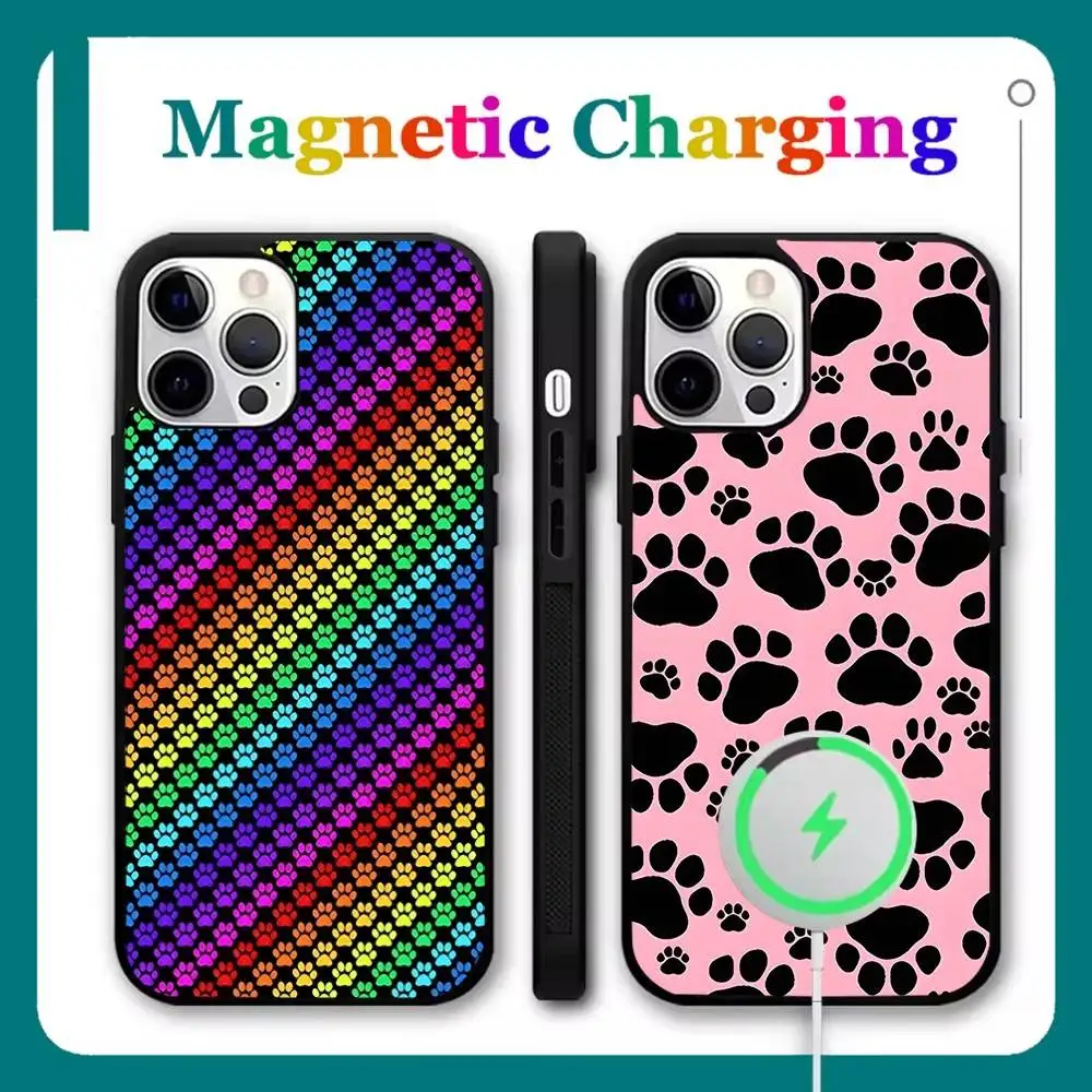 

Cute Dog Claws Phone Case For iPhone 16,15,14,13,12,11,Pro,Max,Plus,Mini,SE New Magsafe Magnetic Wireless Charging