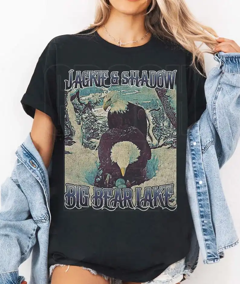Bald Eagle Shirt - Jackie and Shadow's Three Eaglets, Retro Style Jackie and Shadow and Family,  Eagle Cam Watchers