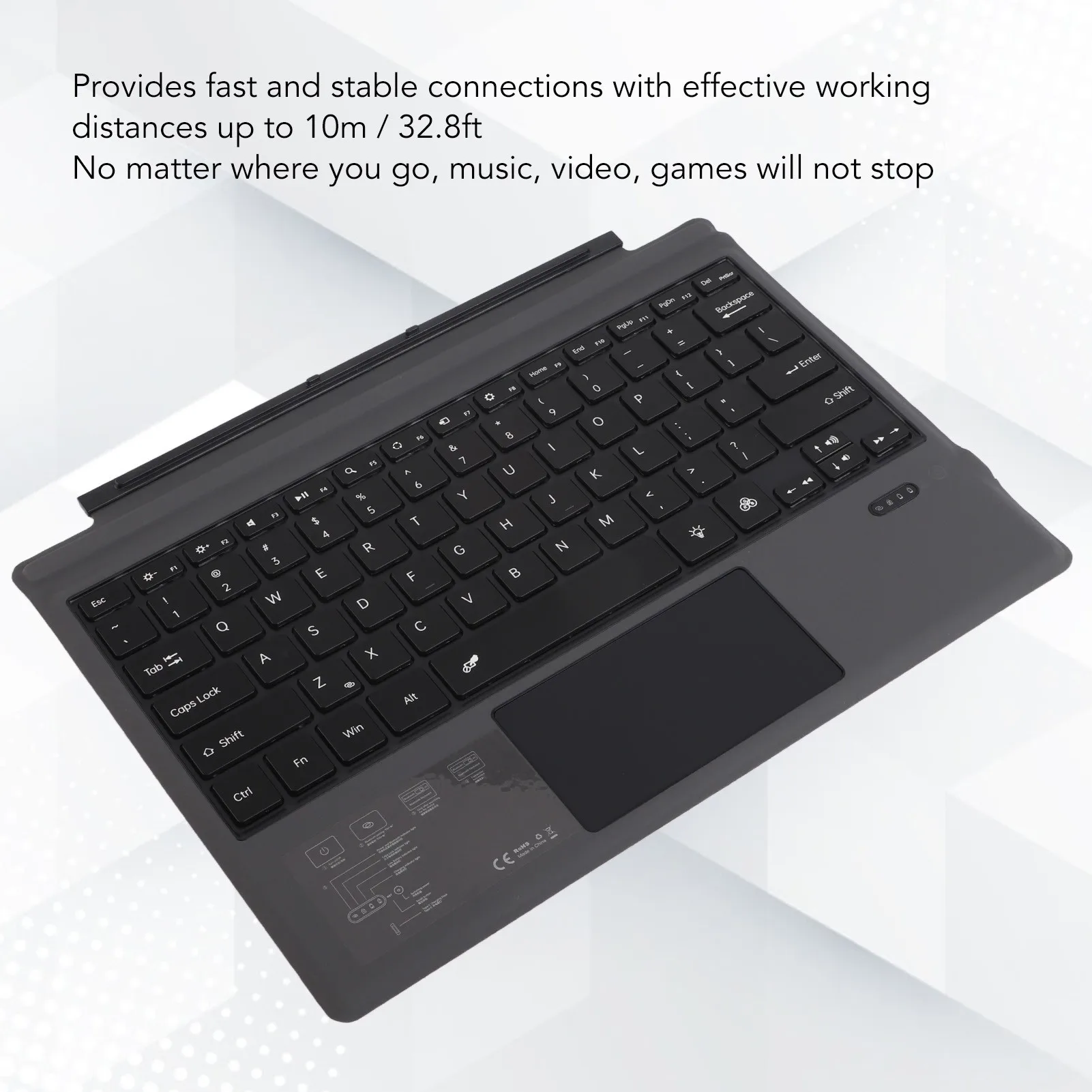 Magnetic Bluetooth Keyboard Colorful Backlight Multi Touchpad Wireless Bluetooth5.0 Tablet Keyboard for Pro 3 4 5 6 7 7+ 