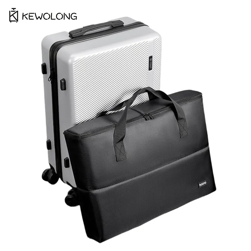 Universal Portable Monitor Carrying Case for 24 27 Inch Screen - Shockproof Padded Storage Bag with Handle