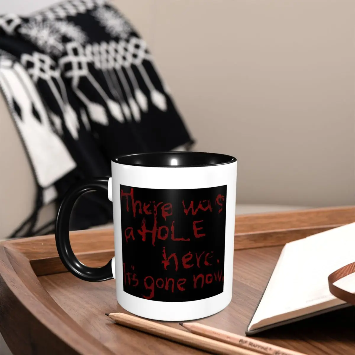 There Was A Hole Here. It's Gone Now Silent Hill Quote Mug Ceramic Coffee Cups Tea Mugs Milk Cup Drinkware Gift for Woman Man