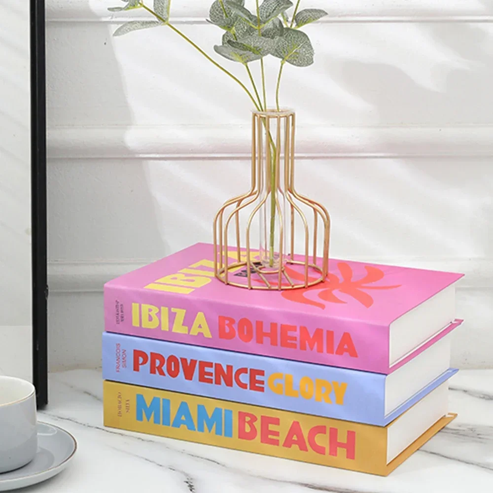 Travel Series Fake Book Decoration Coffee Table Decoration Living Room Fashion Prop Books Home Decoration Model Room IBIZA CAPRI