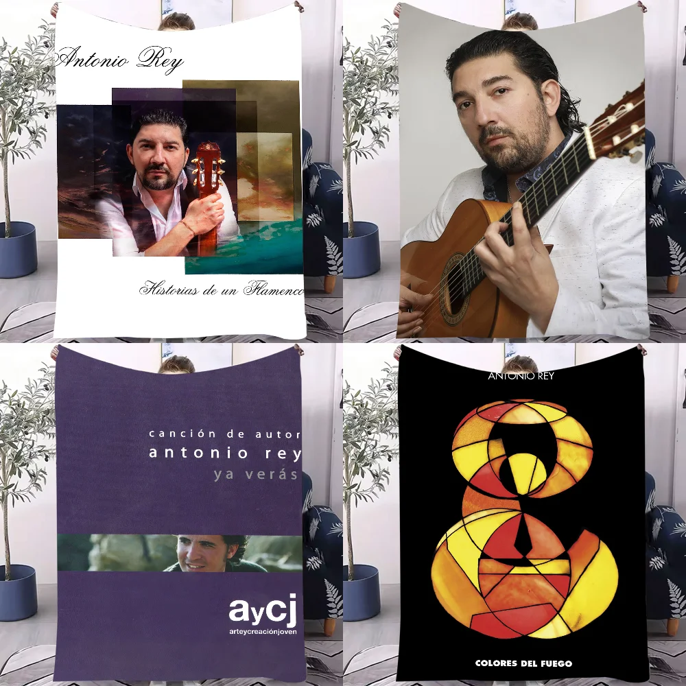 

Guitarist A-Antonio R-Rey Historias de un Flamenco Blanket Design Lightweight Throw Blanket For Dorms, Naps, Living Room, Office
