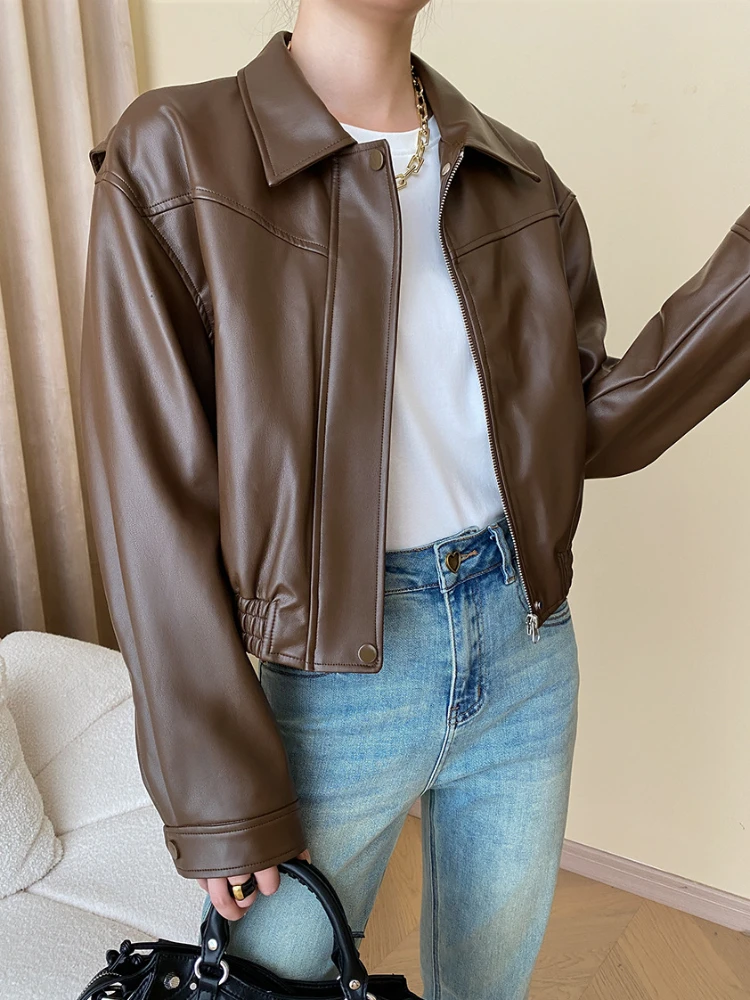 pu-leather-cropped-motorcycle-jacket-for-women-spring-autumn-2024-trend-simple-solid-all-match-casual-leather-coat
